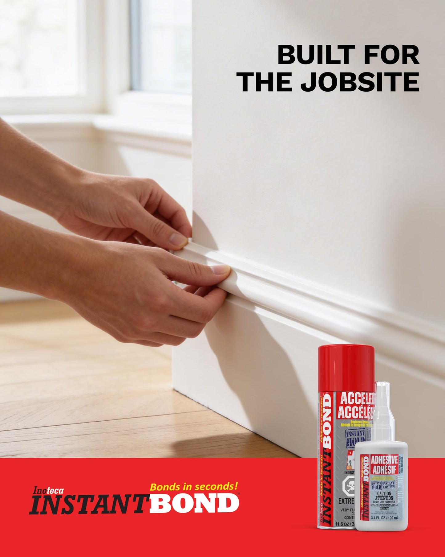 Instant Bond Super Fast Strongest Glue & Accelerator Small Kit 50ml/170g