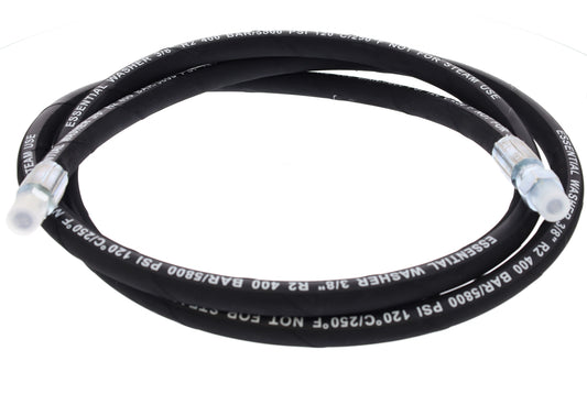 8 FT Whip Line For Pressure Washers | 3/8" 5800 PSI | Robust, Heavy Duty and Commercial Grade