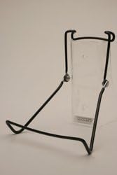 Gibson Holders 12-Pack 2AX - Two Wire/Wide Base Display Stand for Kitchenware, Plates, Electronics, Artwork, & More - Black