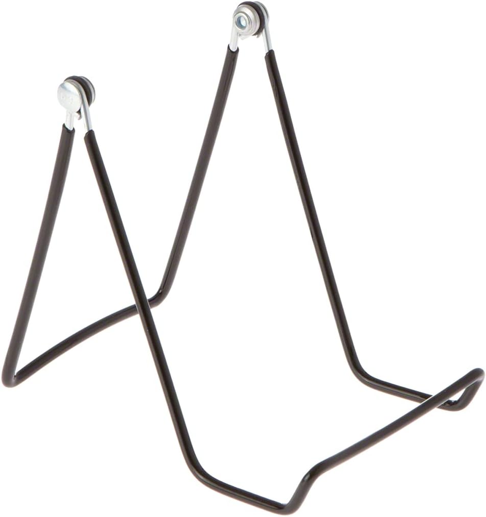 12-Pack 6A Gibson Holders for Plates, China, Platters, Kitchenware, Frames, Artwork, More - Two Wire Display Stand - Black