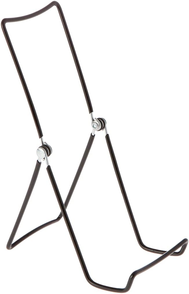 Gibson Holders 6AC Adjustable Black Wire Display Easel, 3.75" W x 8" H, Pack of 3