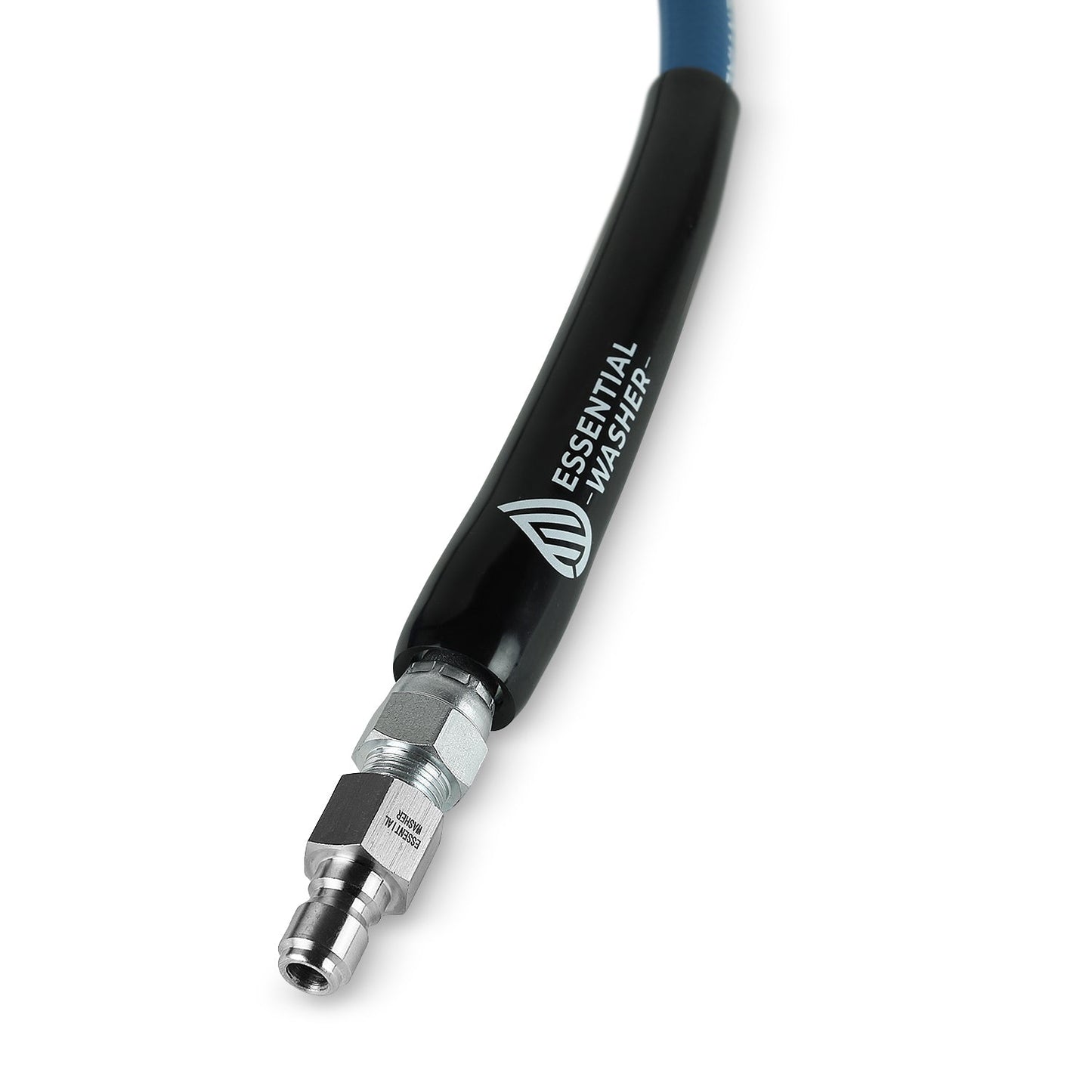 50 FT Blue Pressure Washer Hose | 3/8" Flexibility With Stainless Steel Fittings
