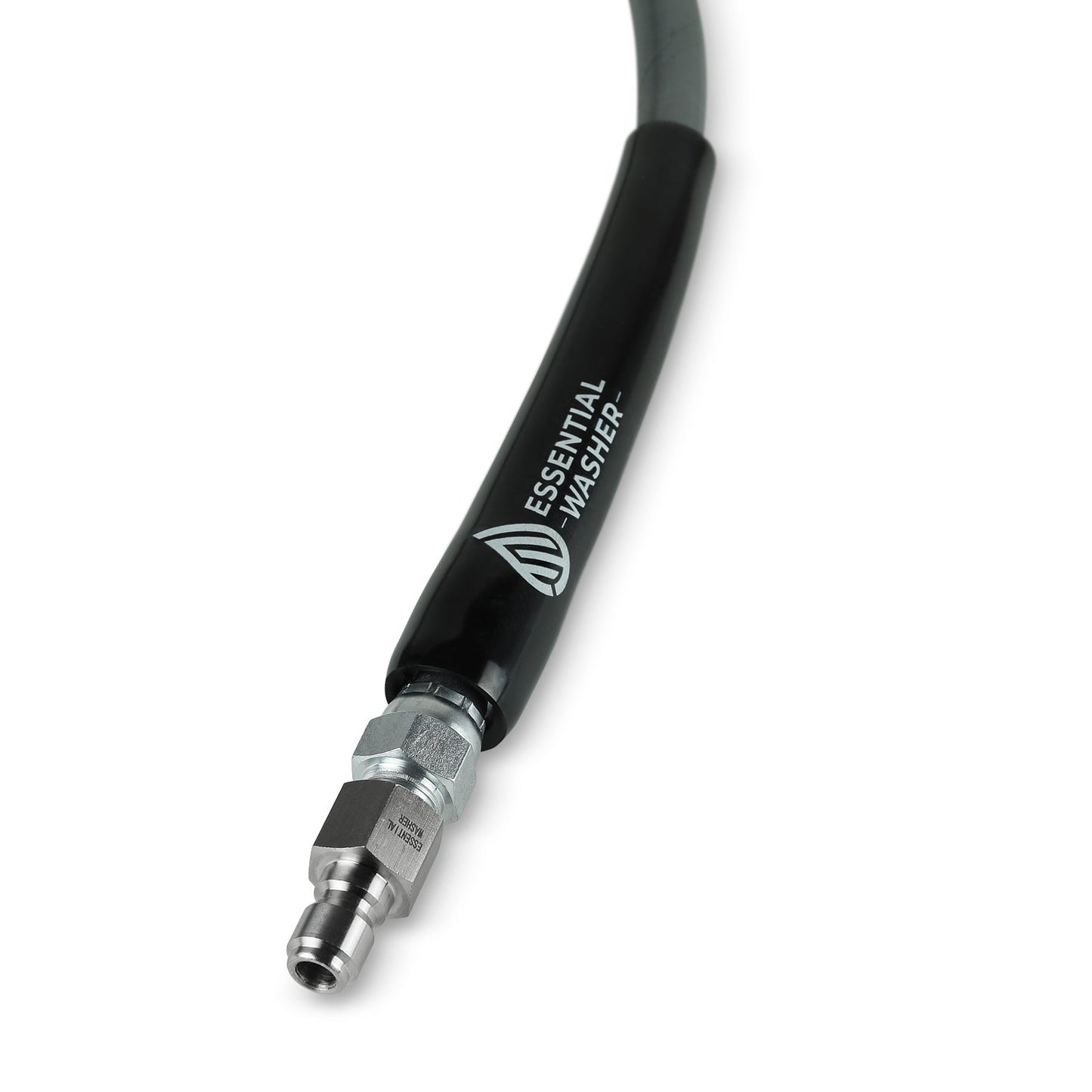 50 FT Grey Pressure Washer Hose | 3/8" Flexibility With Stainless Steel Fittings
