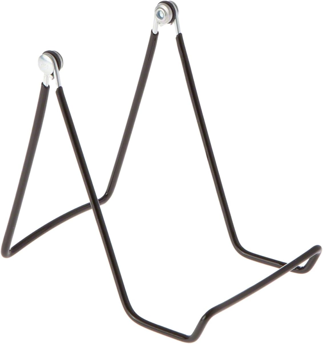 12-Pack 6A Gibson Holders for Plates, China, Platters, Kitchenware, Frames, Artwork, More - Two Wire Display Stand - Black