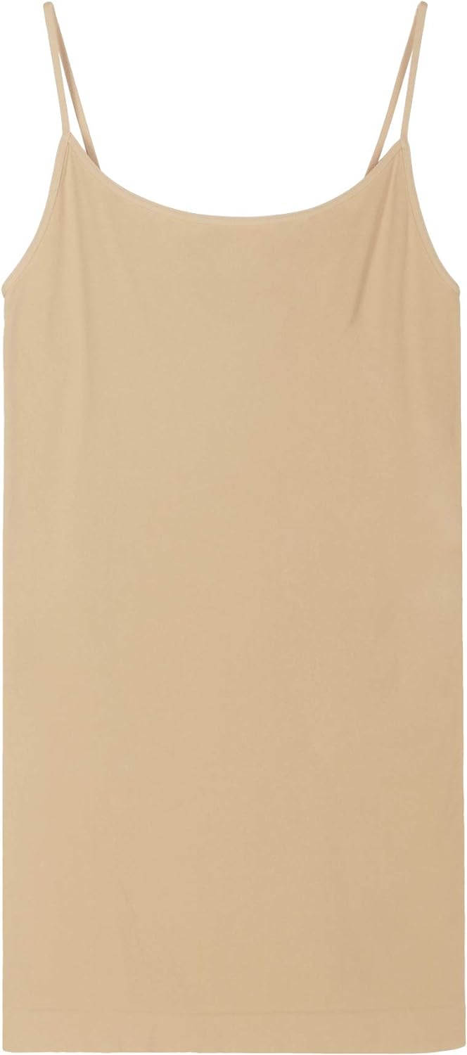 NIKIBIKI Women Seamless Premium Classic Camisole, Made in U.S.A, One Size