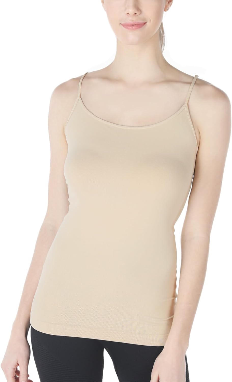 NIKIBIKI Women Seamless Premium Classic Camisole, Made in U.S.A, One Size