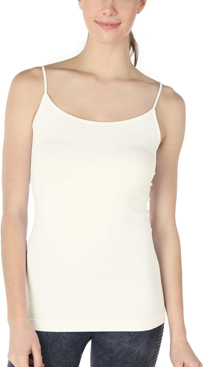 NIKIBIKI Women Seamless Premium Classic Camisole, Made in U.S.A, One Size