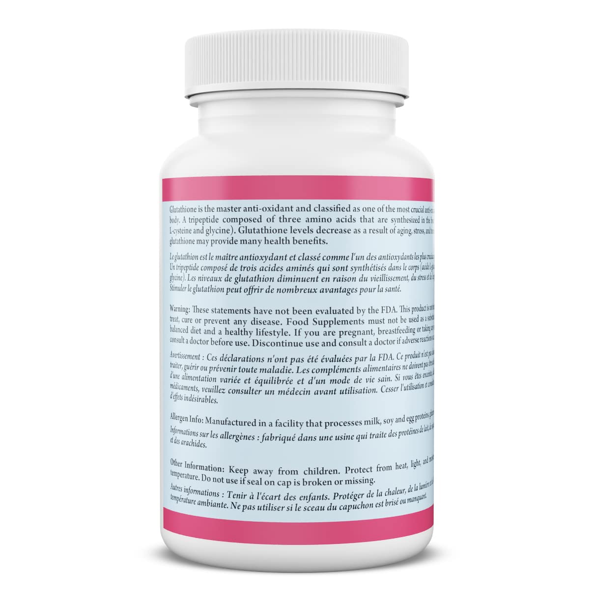 BeShiny Skin Whitening L-Glutathione Intracellular Antioxidant 1000mg (60 Capsules) Skin Lightening