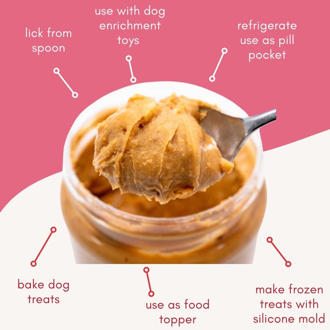 Buddy BUDDER Bark Bistro Company, Ruff Ruff Raw + Pumpkin Pup, Dog Peanut Butter, Healthy Dog Treat, Dog Enrichment, 100% Natural Dog Peanut Butter - Made in USA (Set of 2/ 17oz Jars)