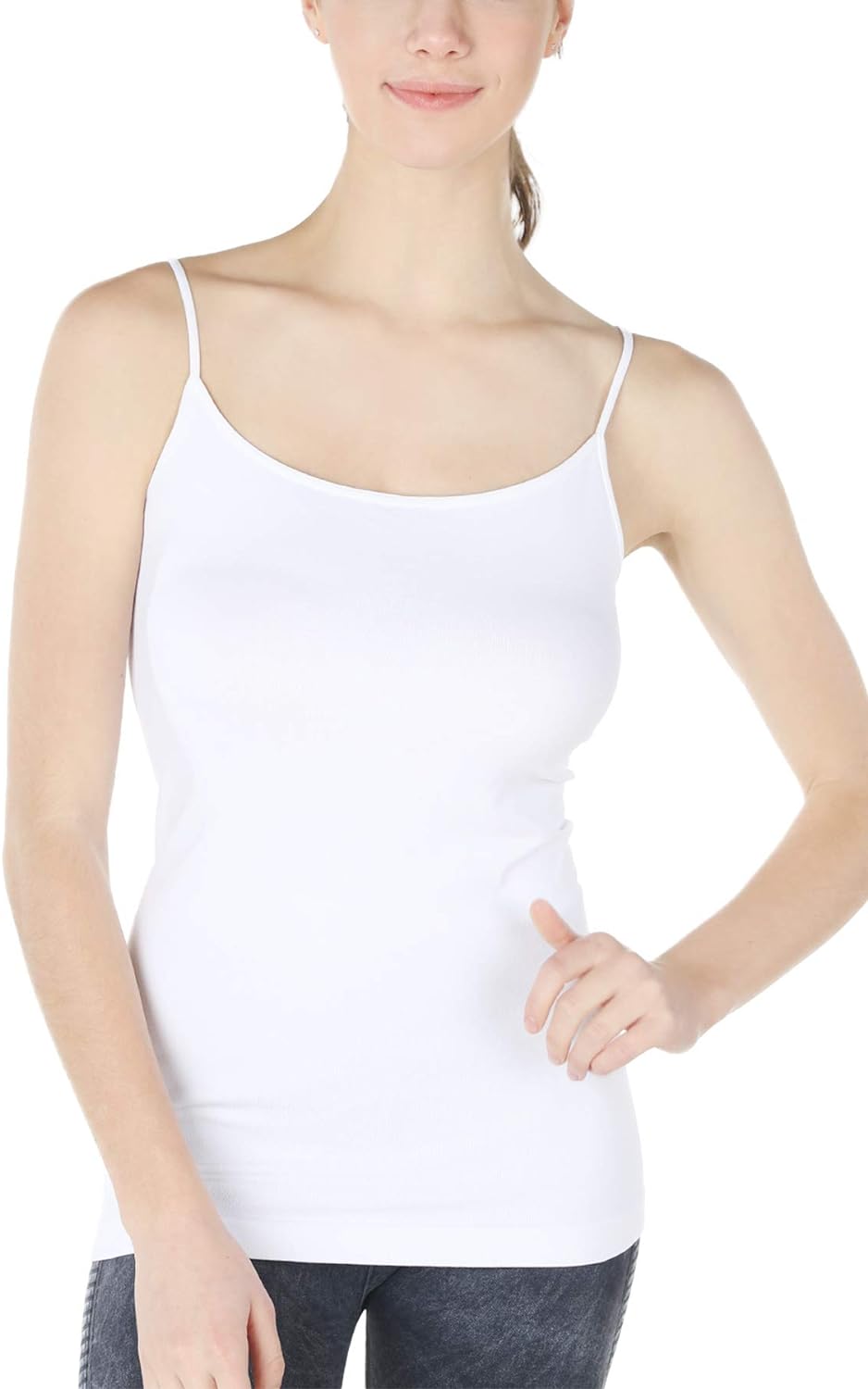 NIKIBIKI Women Seamless Premium Classic Camisole, Made in U.S.A, One Size