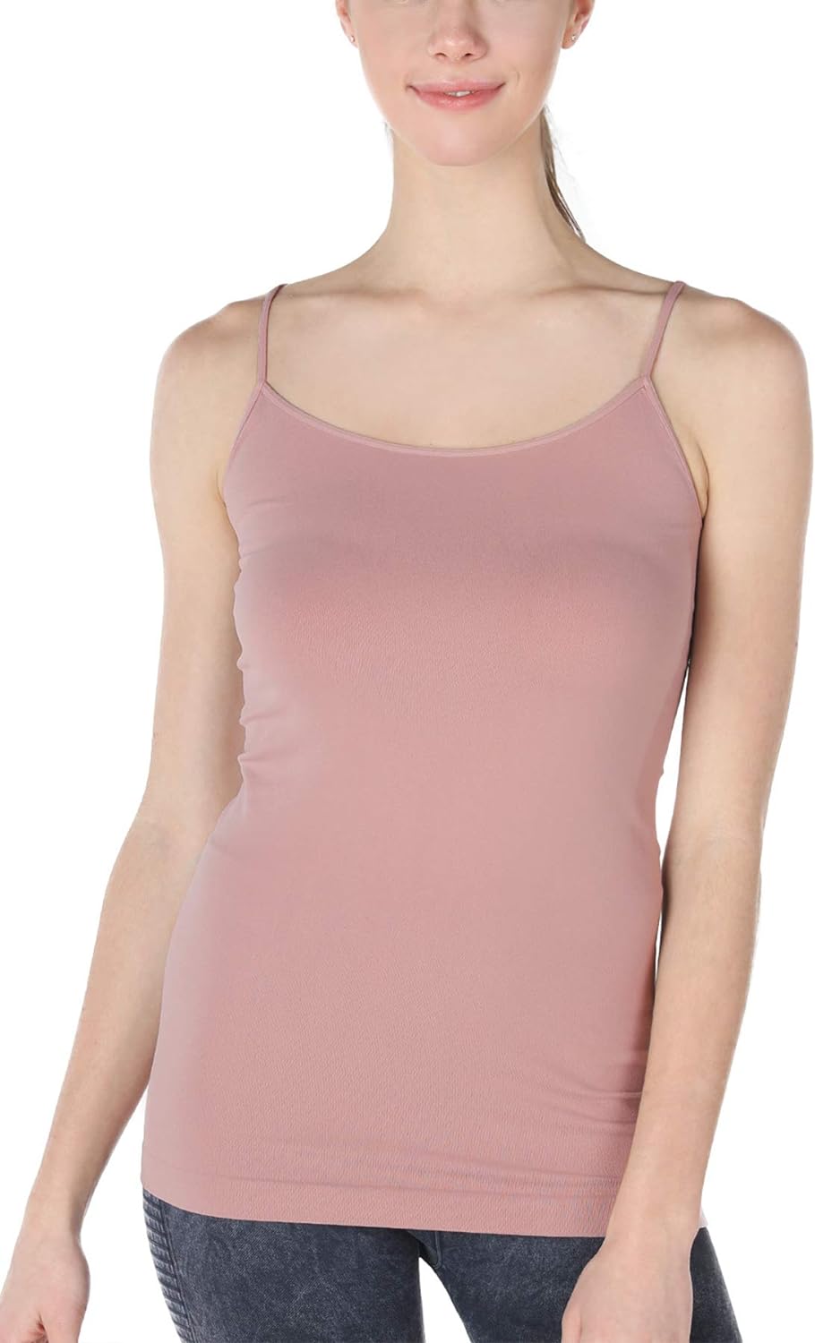 NIKIBIKI Women Seamless Premium Classic Camisole, Made in U.S.A, One Size