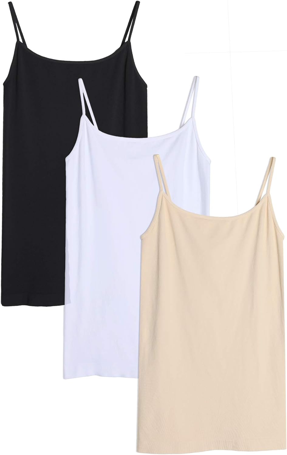NIKIBIKI Women Seamless Premium Classic Camisole, Made in U.S.A, One Size