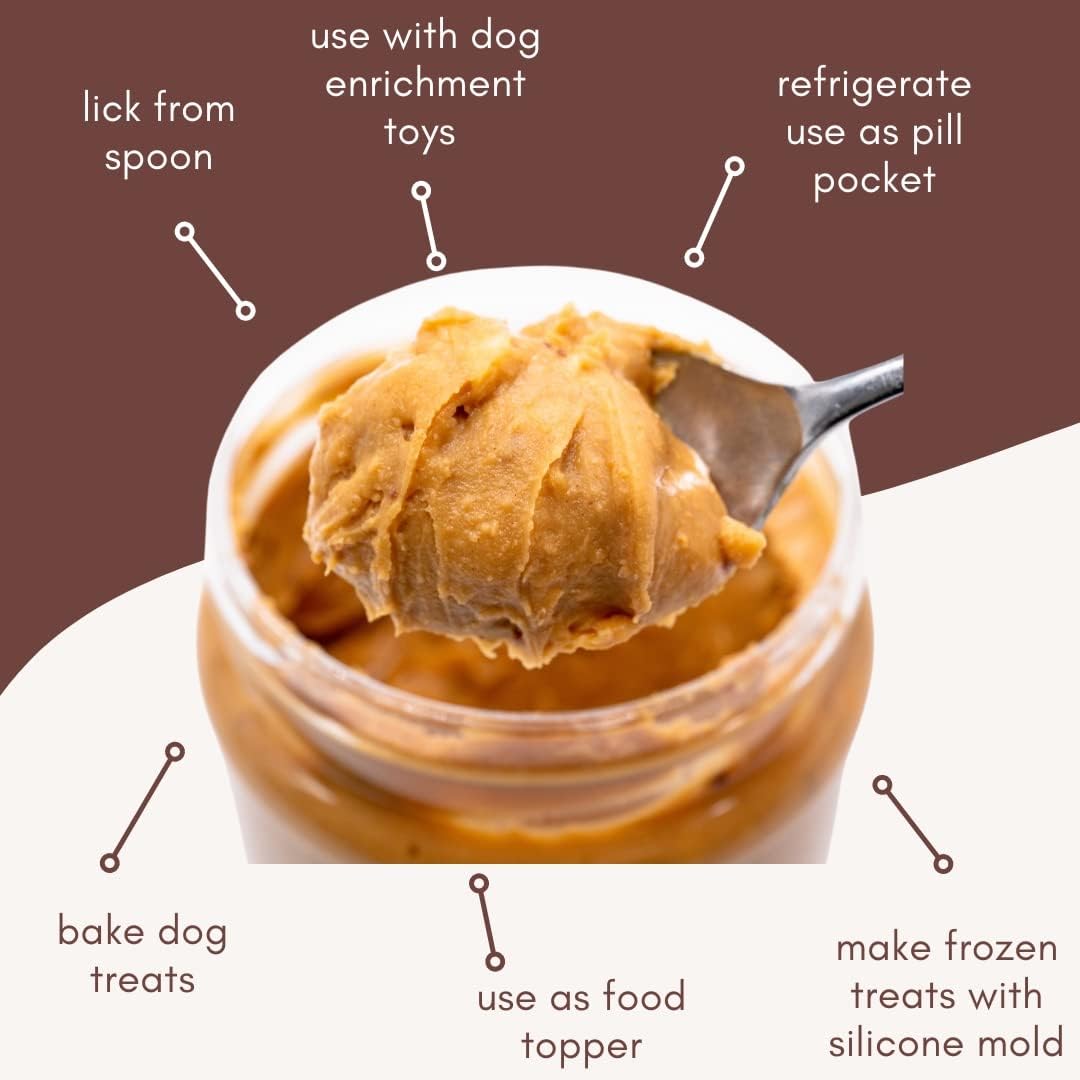 Buddy BUDDER Bark Bistro Company, Ruff Ruff Raw + Pumpkin Pup, Dog Peanut Butter, Healthy Dog Treat, Dog Enrichment, 100% Natural Dog Peanut Butter - Made in USA (Set of 2/ 17oz Jars)