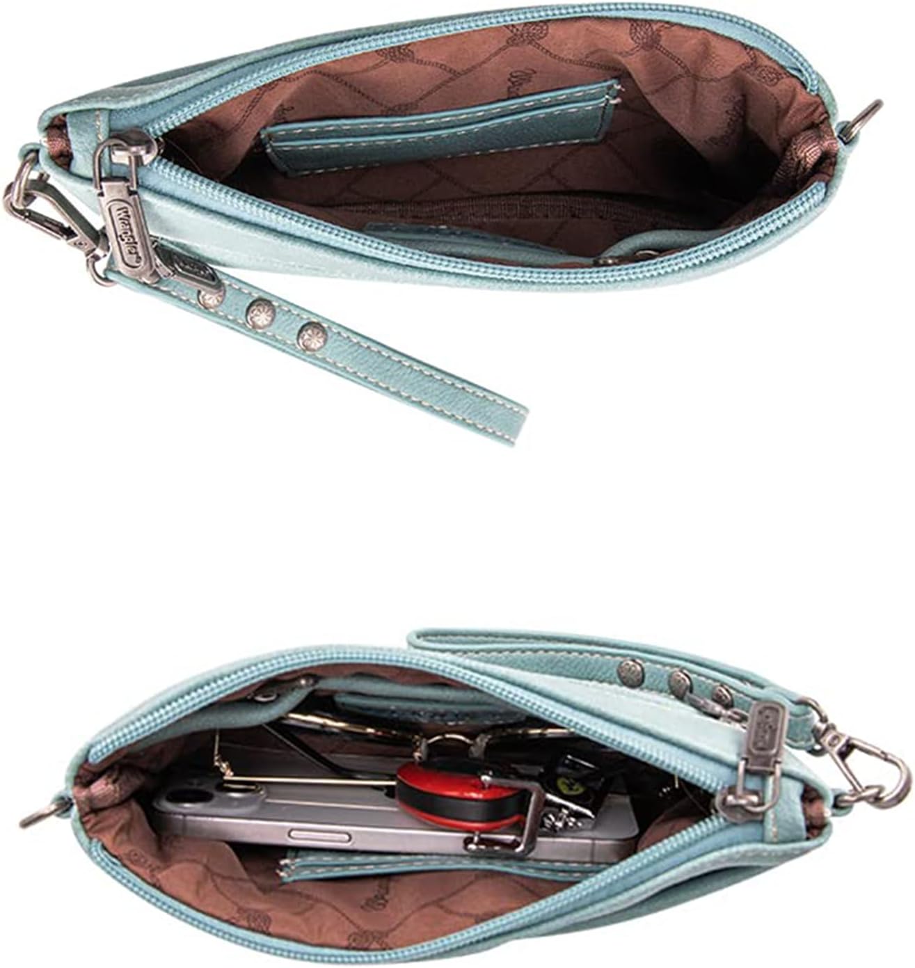 Wrangler Western Crossbody Bags for Women Clutch Wristlet Purse