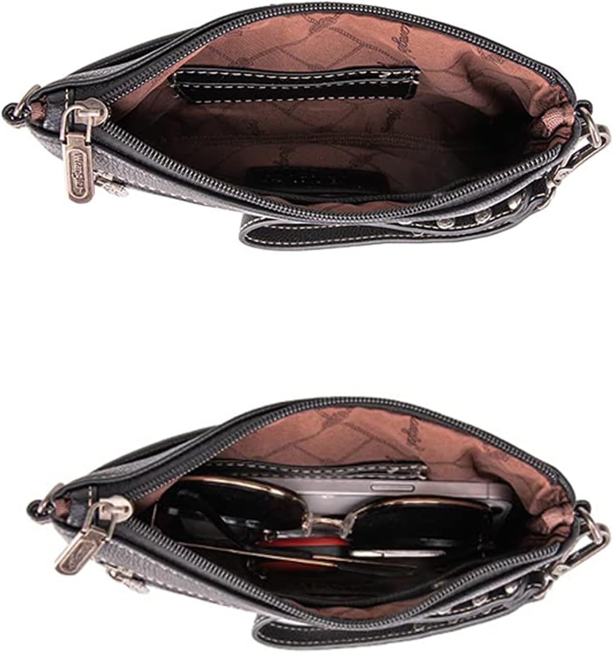 Wrangler Western Crossbody Bags for Women Clutch Wristlet Purse