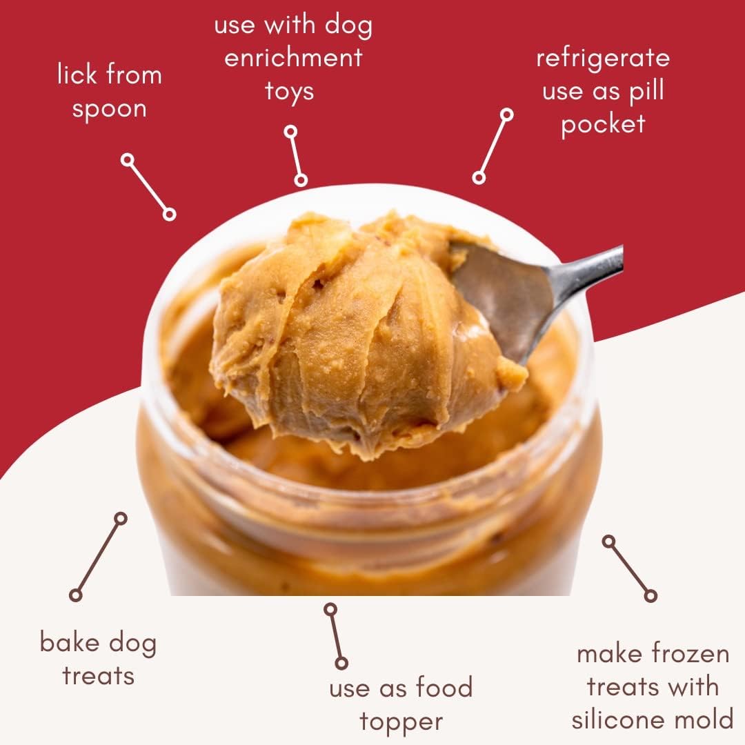 Buddy BUDDER Bark Bistro Company, Ruff Ruff Raw + Pumpkin Pup, Dog Peanut Butter, Healthy Dog Treat, Dog Enrichment, 100% Natural Dog Peanut Butter - Made in USA (Set of 2/ 17oz Jars)
