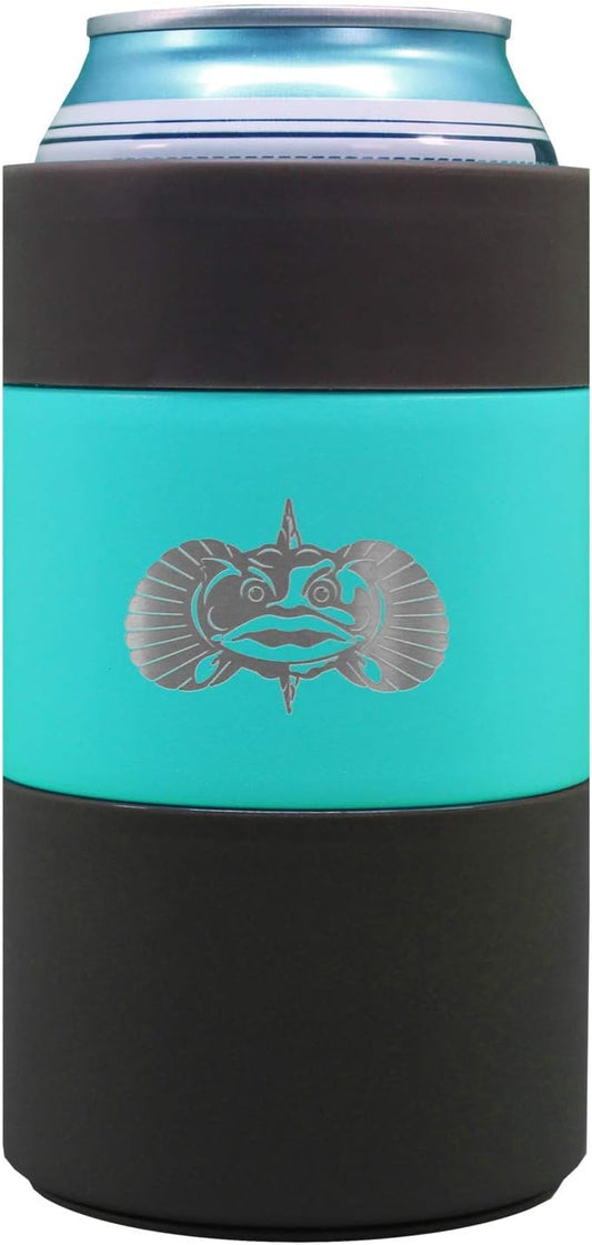 Toadfish Can Cooler - Non-Tipping Suction Cup Can Cooler - Double Wall Vacuum Insulation Insulated Can Cooler Designed to Stay Upright and Not Spill - Stainless Steel Construction