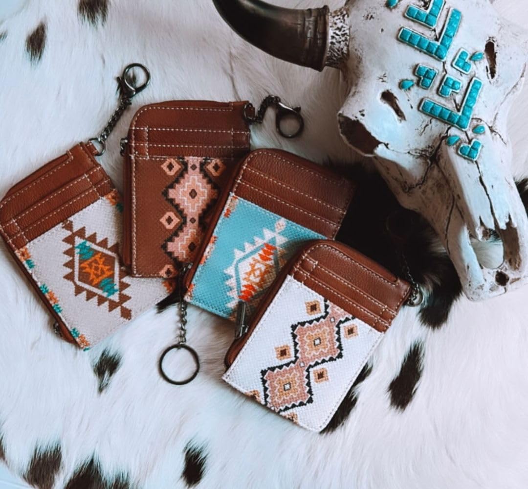 Montana West Wrangler Card Wallet Boho Aztec Credit Card Holder for Women