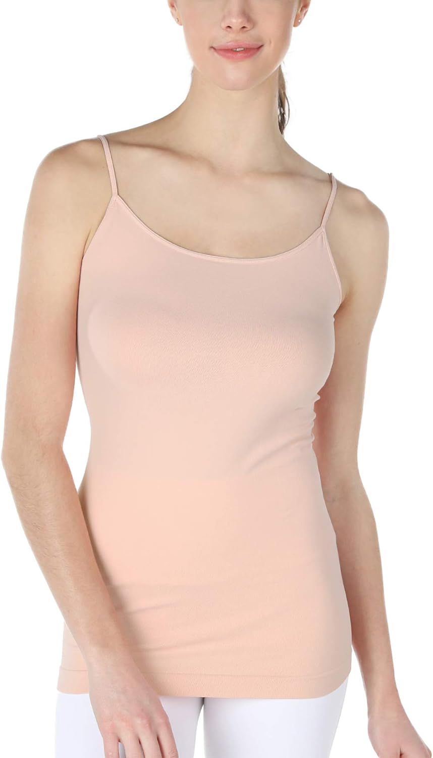 NIKIBIKI Women Seamless Premium Classic Camisole, Made in U.S.A, One Size