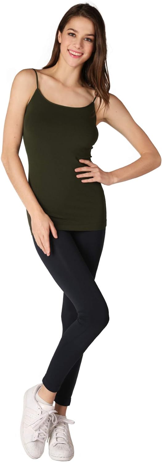 NIKIBIKI Women Seamless Premium Classic Camisole, Made in U.S.A, One Size