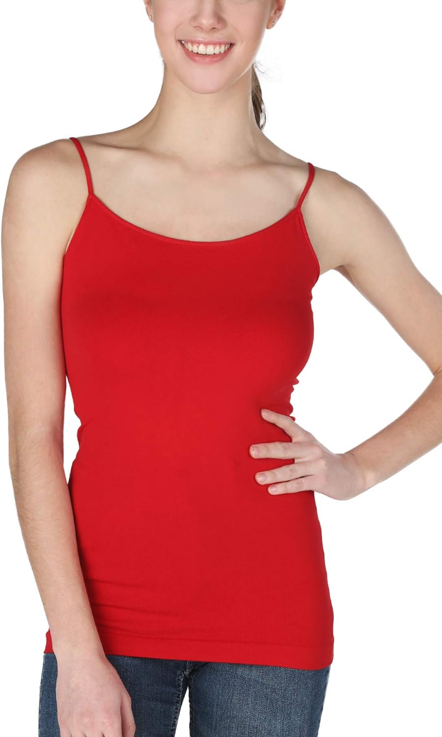 NIKIBIKI Women Seamless Premium Classic Camisole, Made in U.S.A, One Size