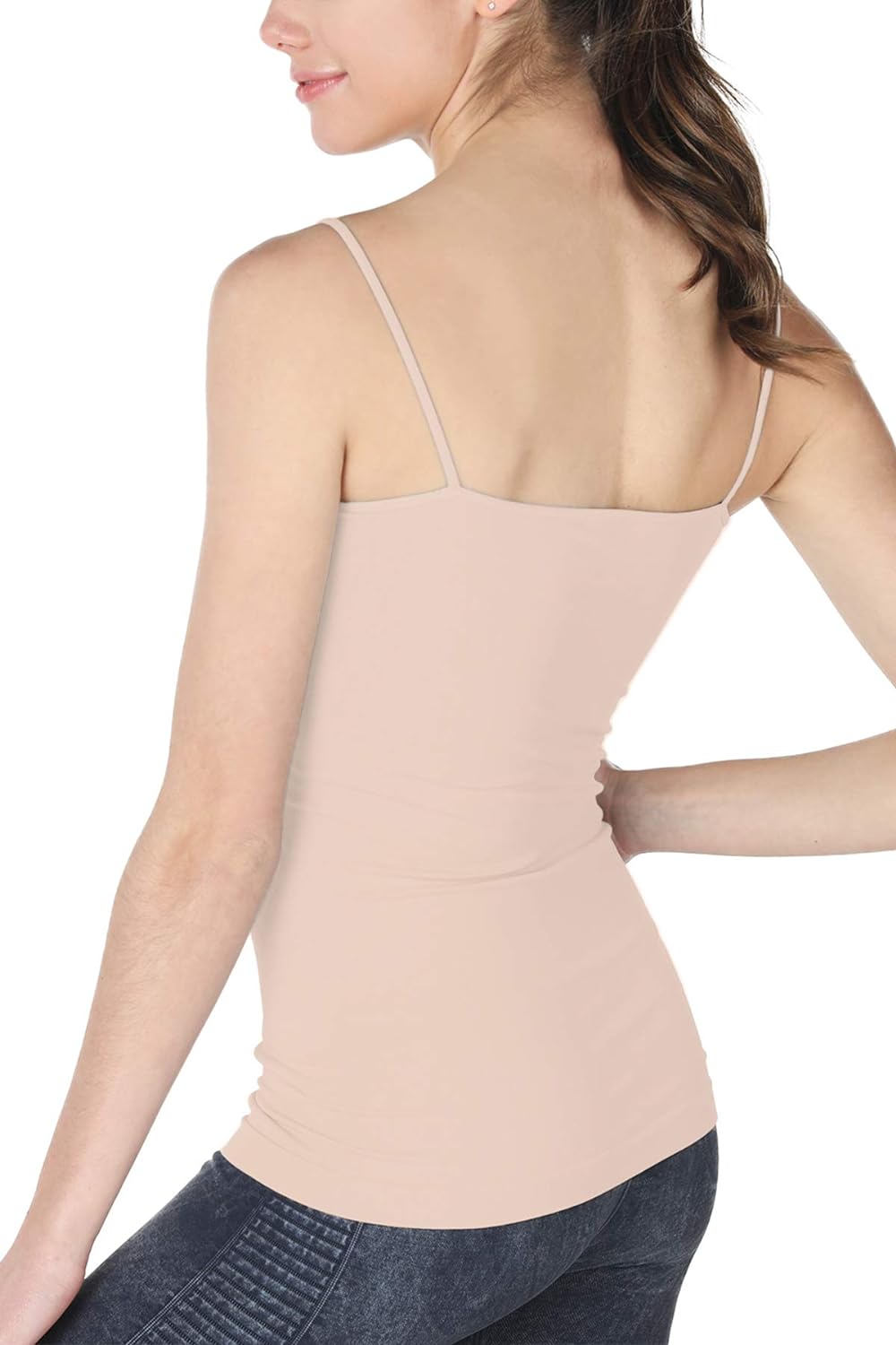 NIKIBIKI Women Seamless Premium Classic Camisole, Made in U.S.A, One Size