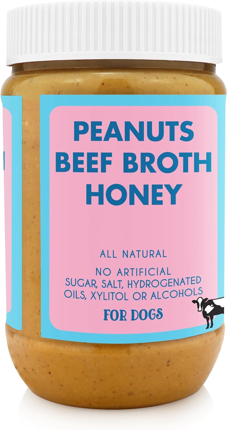 Buddy BUDDER Bark Bistro Company, Ruff Ruff Raw + Pumpkin Pup, Dog Peanut Butter, Healthy Dog Treat, Dog Enrichment, 100% Natural Dog Peanut Butter - Made in USA (Set of 2/ 17oz Jars)