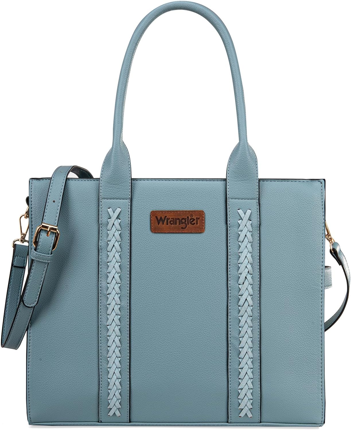 Wrangler Tote Bag for Women Shoulder Purse Handbag with Zipper Crossbody Bag