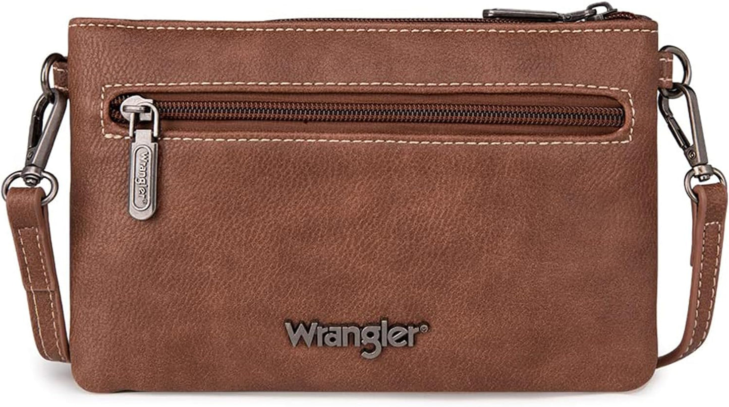 Wrangler Western Crossbody Bags for Women Clutch Wristlet Purse