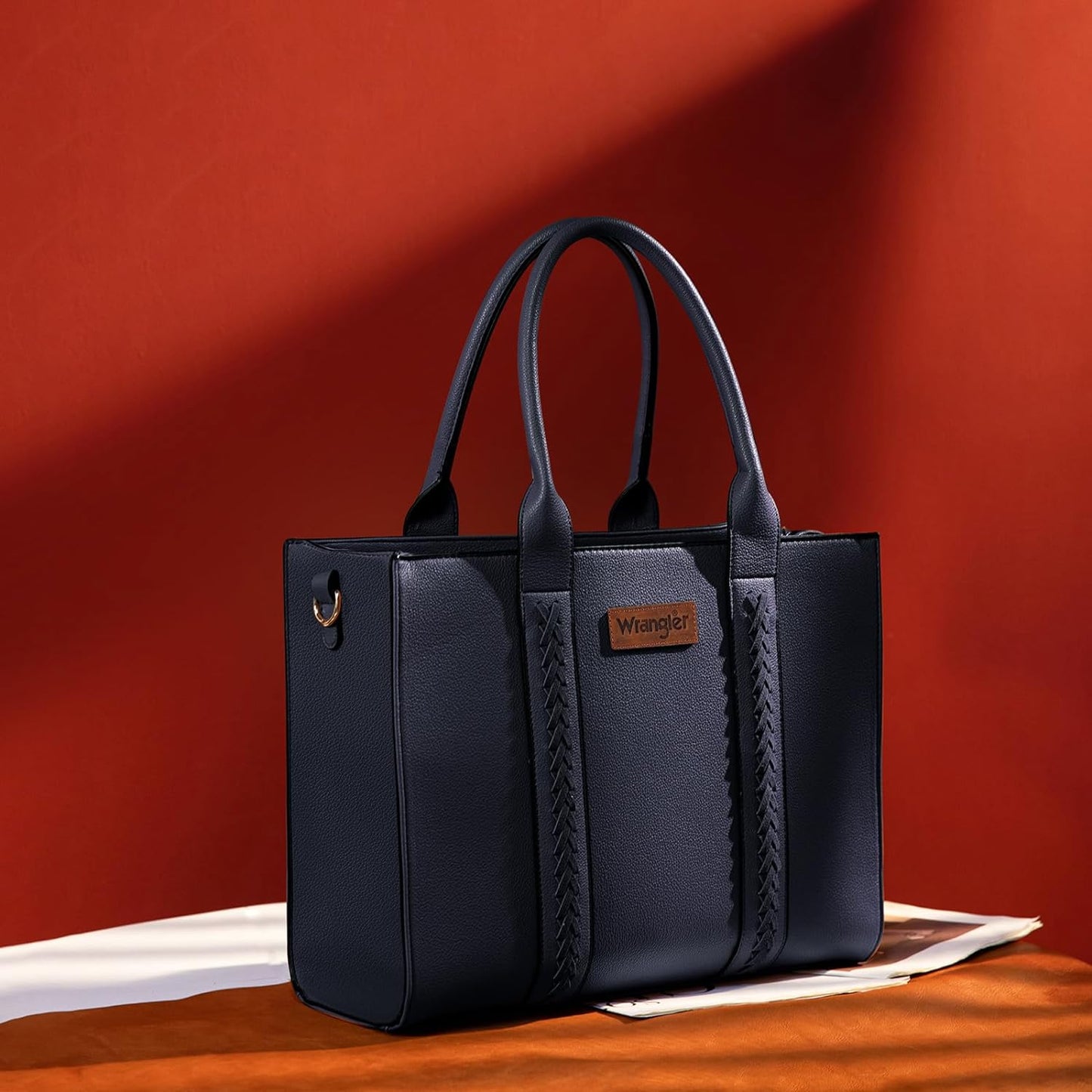 Wrangler Tote Bag for Women Shoulder Purse Handbag with Zipper Crossbody Bag
