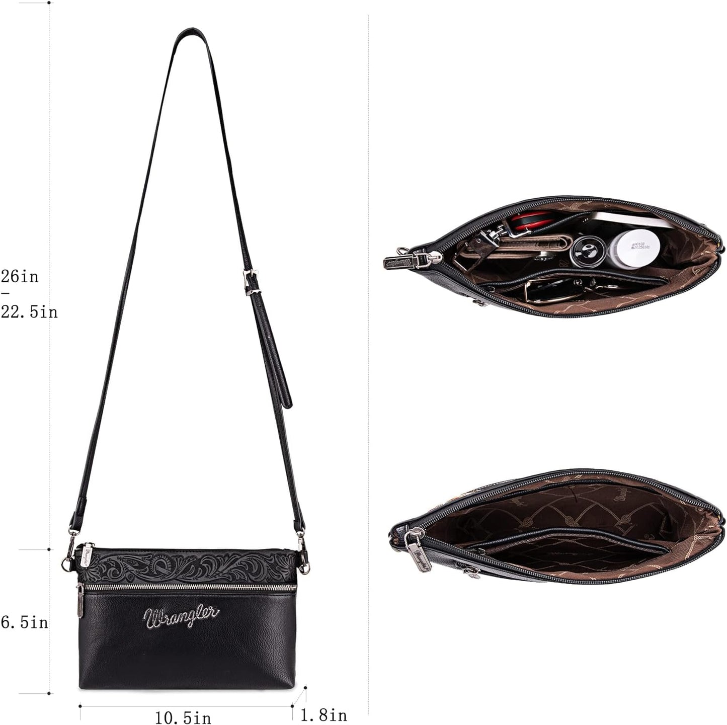 Wrangler Western Crossbody Bags for Women Clutch Wristlet Purse