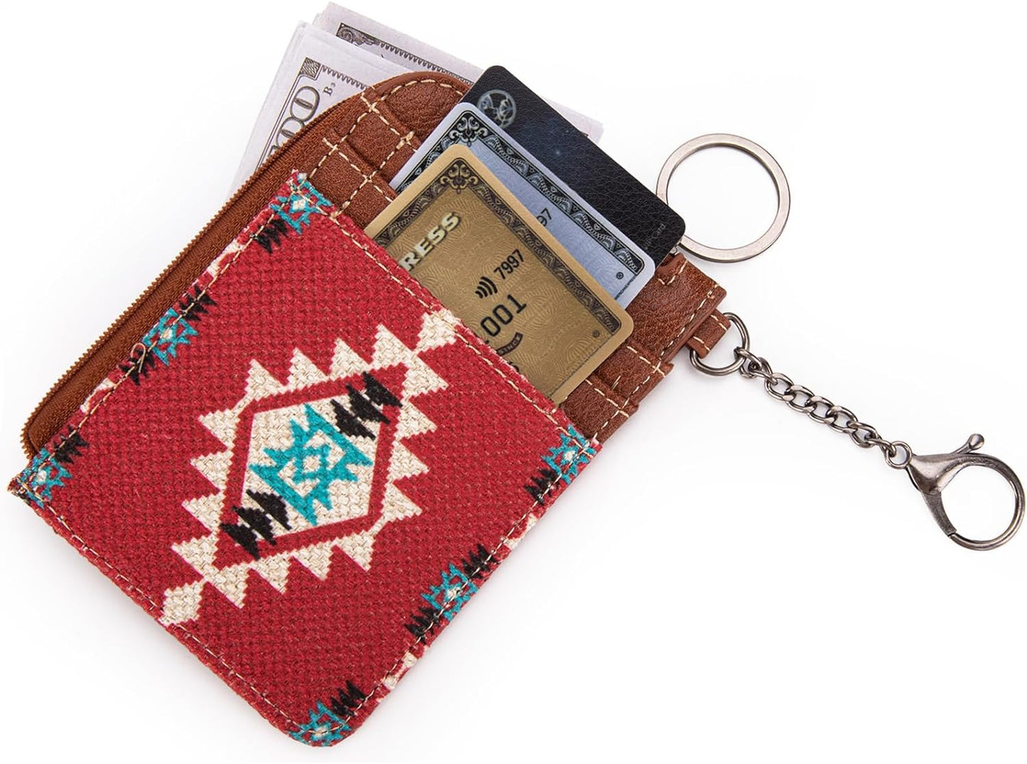 Montana West Wrangler Card Wallet Boho Aztec Credit Card Holder for Women