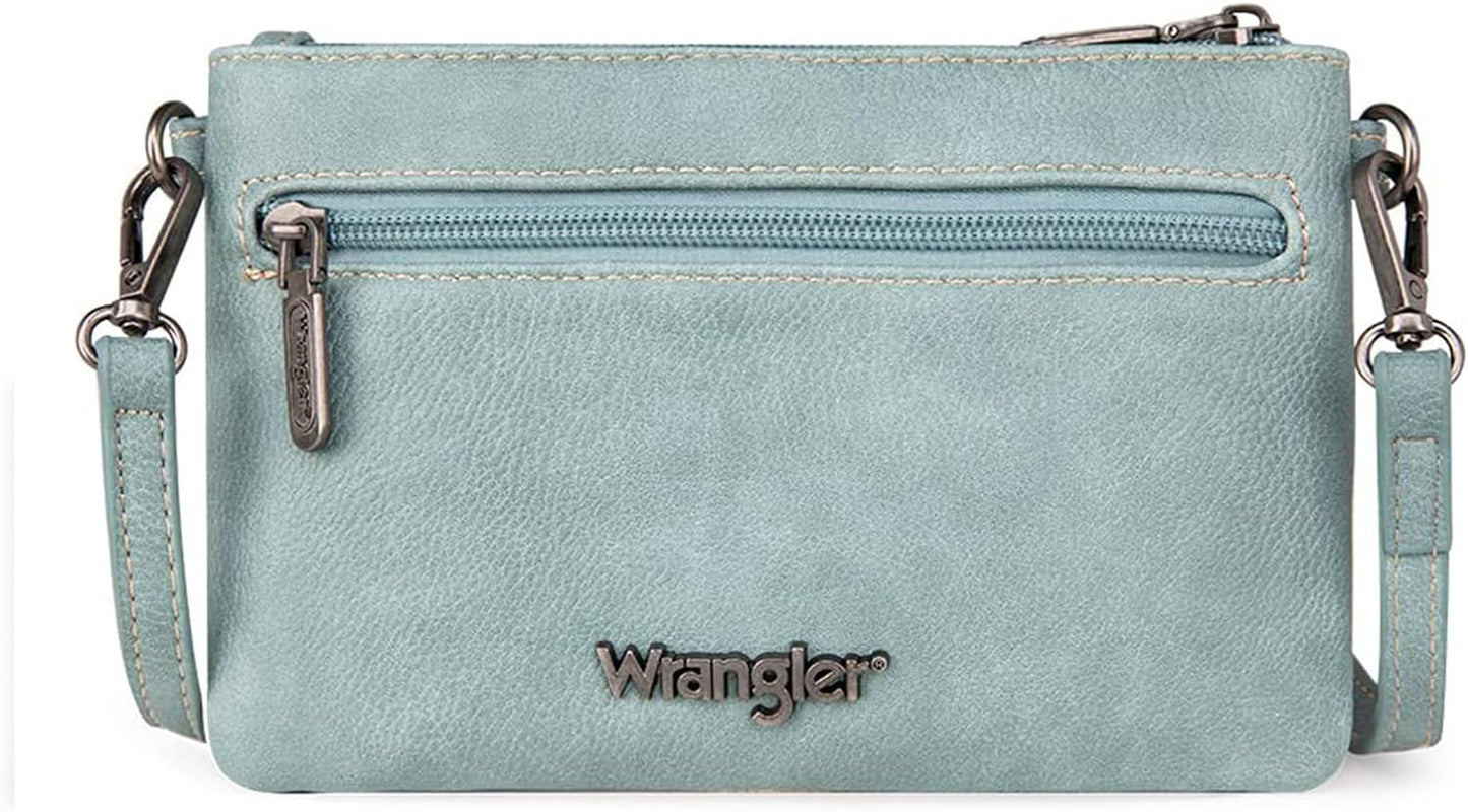 Wrangler Western Crossbody Bags for Women Clutch Wristlet Purse