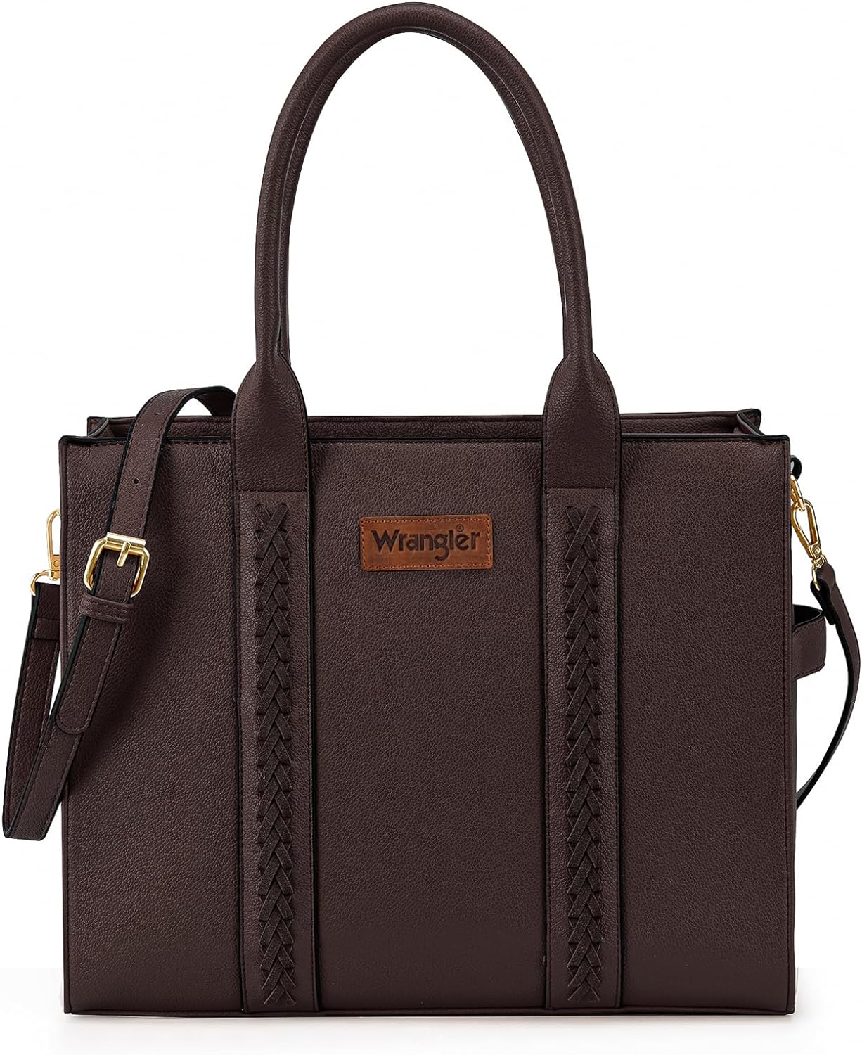 Wrangler Tote Bag for Women Shoulder Purse Handbag with Zipper Crossbody Bag