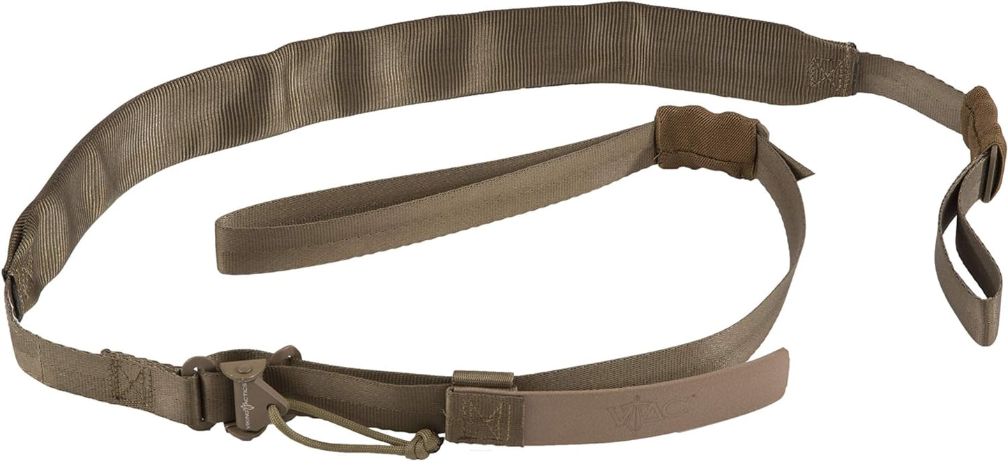Viking Tactics® Wide (Padded) Quick Adjust Sling, Upgrade (Metal Buckles), VTAC®, 2 Point, Coyote