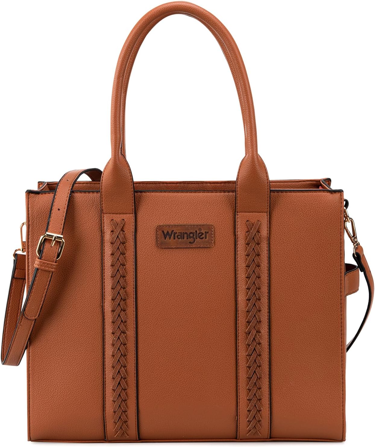Wrangler Tote Bag for Women Shoulder Purse Handbag with Zipper Crossbody Bag