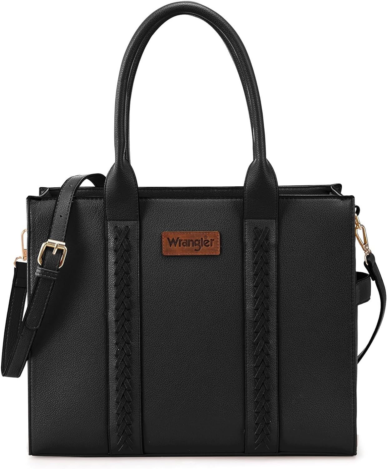 Wrangler Tote Bag for Women Shoulder Purse Handbag with Zipper Crossbody Bag