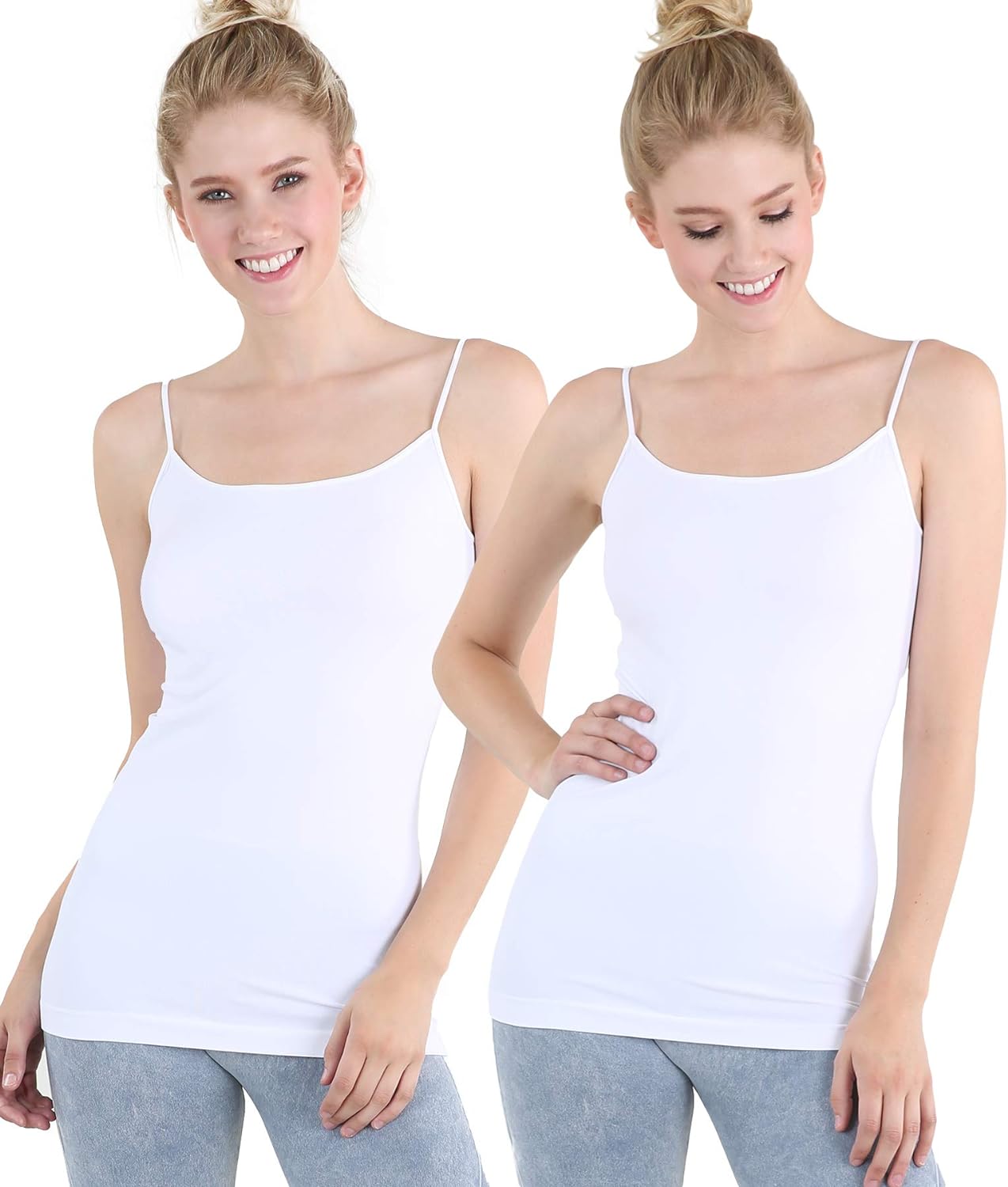 NIKIBIKI Women Seamless Premium Classic Camisole, Made in U.S.A, One Size