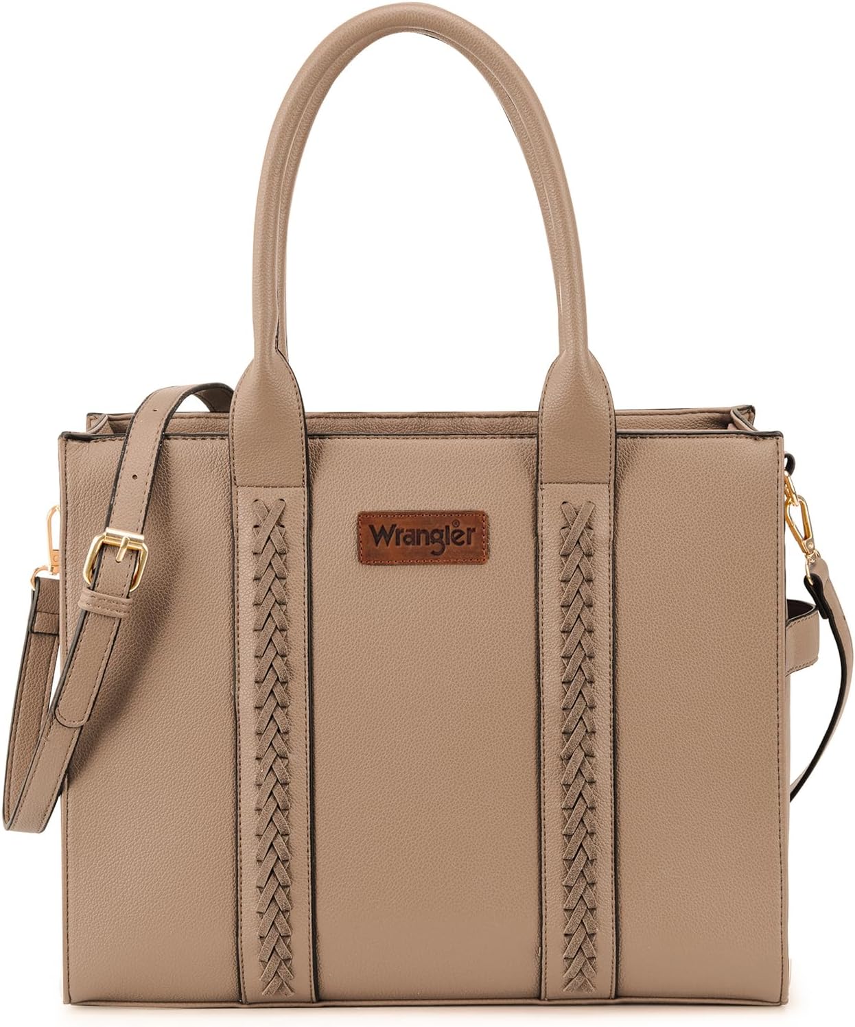 Wrangler Tote Bag for Women Shoulder Purse Handbag with Zipper Crossbody Bag