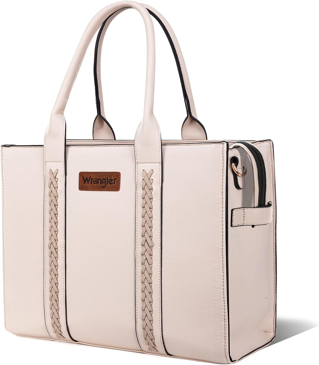 Wrangler Tote Bag for Women Shoulder Purse Handbag with Zipper Crossbody Bag