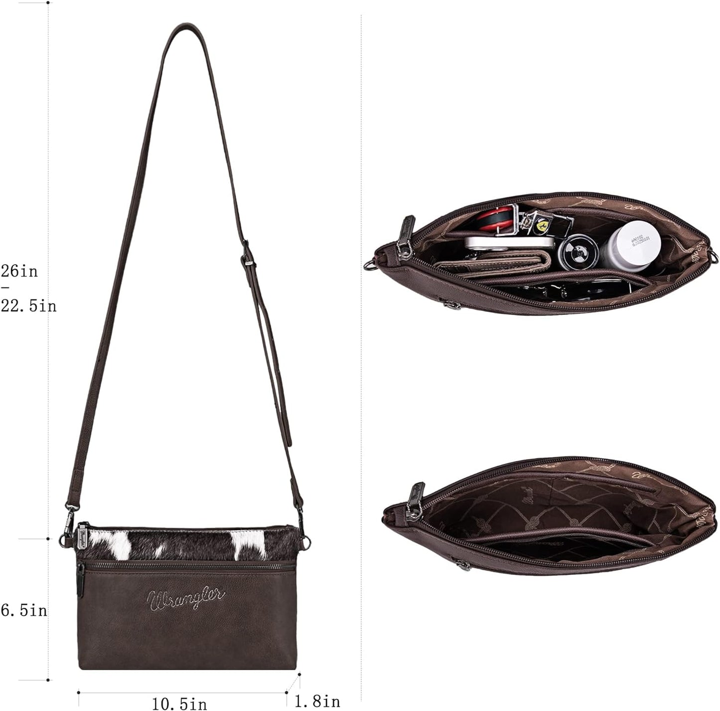 Wrangler Western Crossbody Bags for Women Clutch Wristlet Purse
