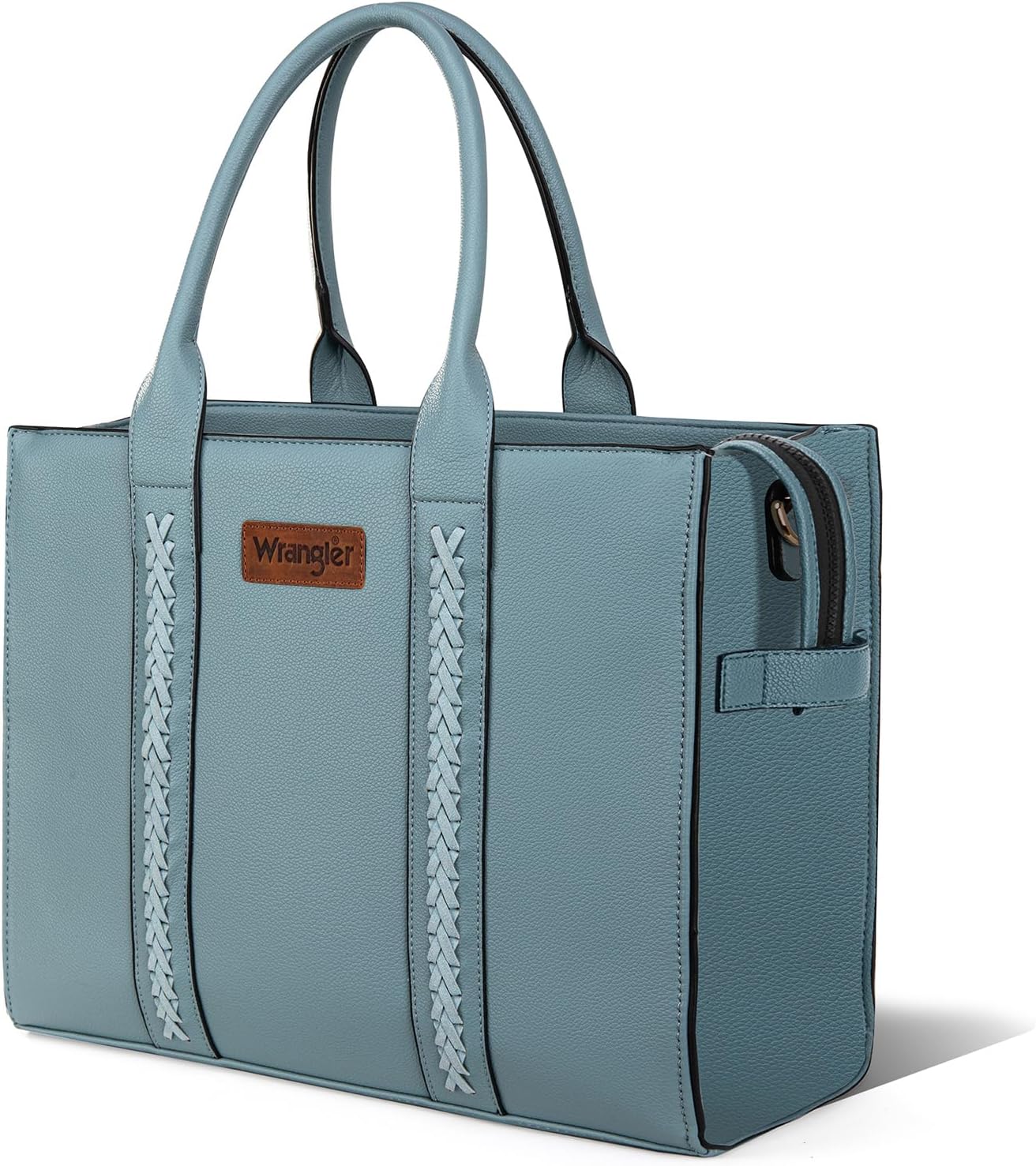 Wrangler Tote Bag for Women Shoulder Purse Handbag with Zipper Crossbody Bag