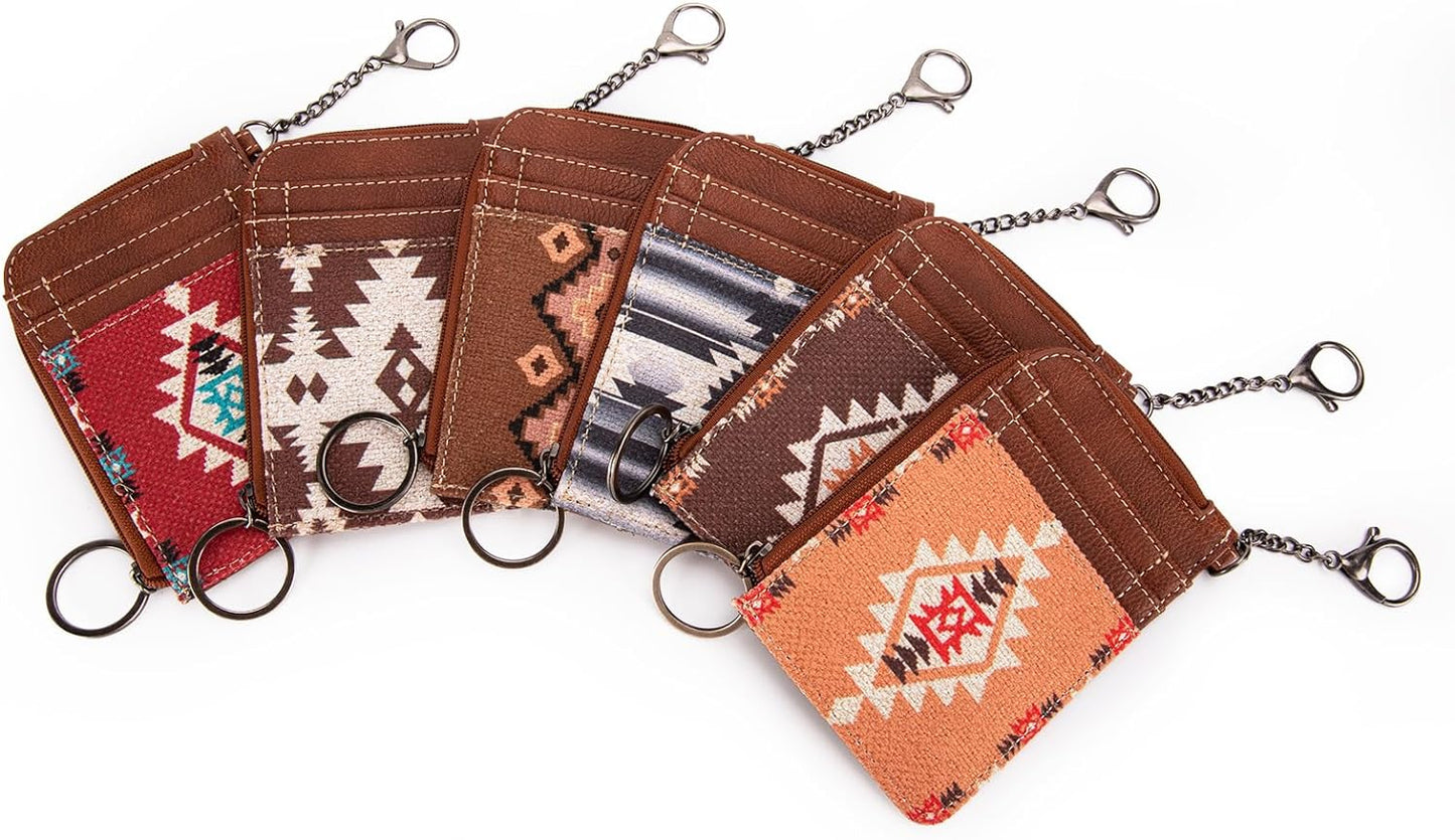 Montana West Wrangler Card Wallet Boho Aztec Credit Card Holder for Women