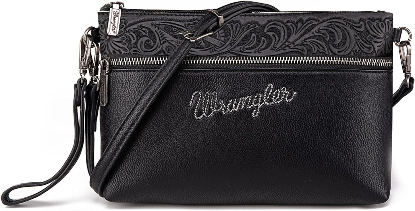 Wrangler Western Crossbody Bags for Women Clutch Wristlet Purse