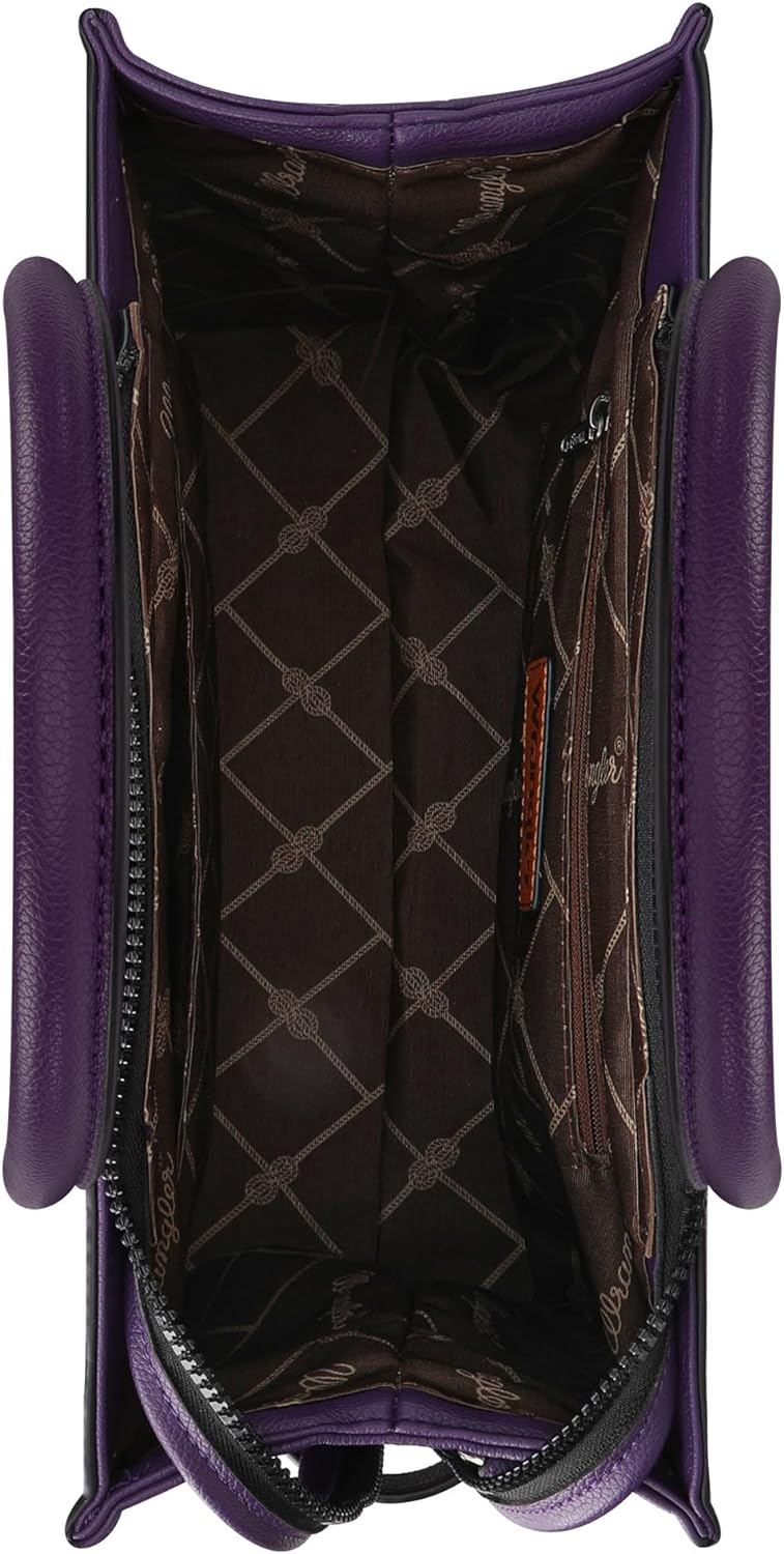 Wrangler Tote Bag for Women Shoulder Purse Handbag with Zipper Crossbody Bag