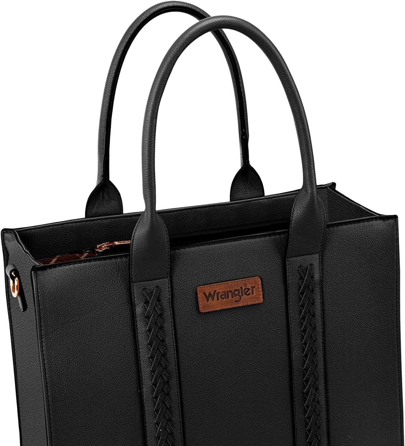 Wrangler Tote Bag for Women Shoulder Purse Handbag with Zipper Crossbody Bag