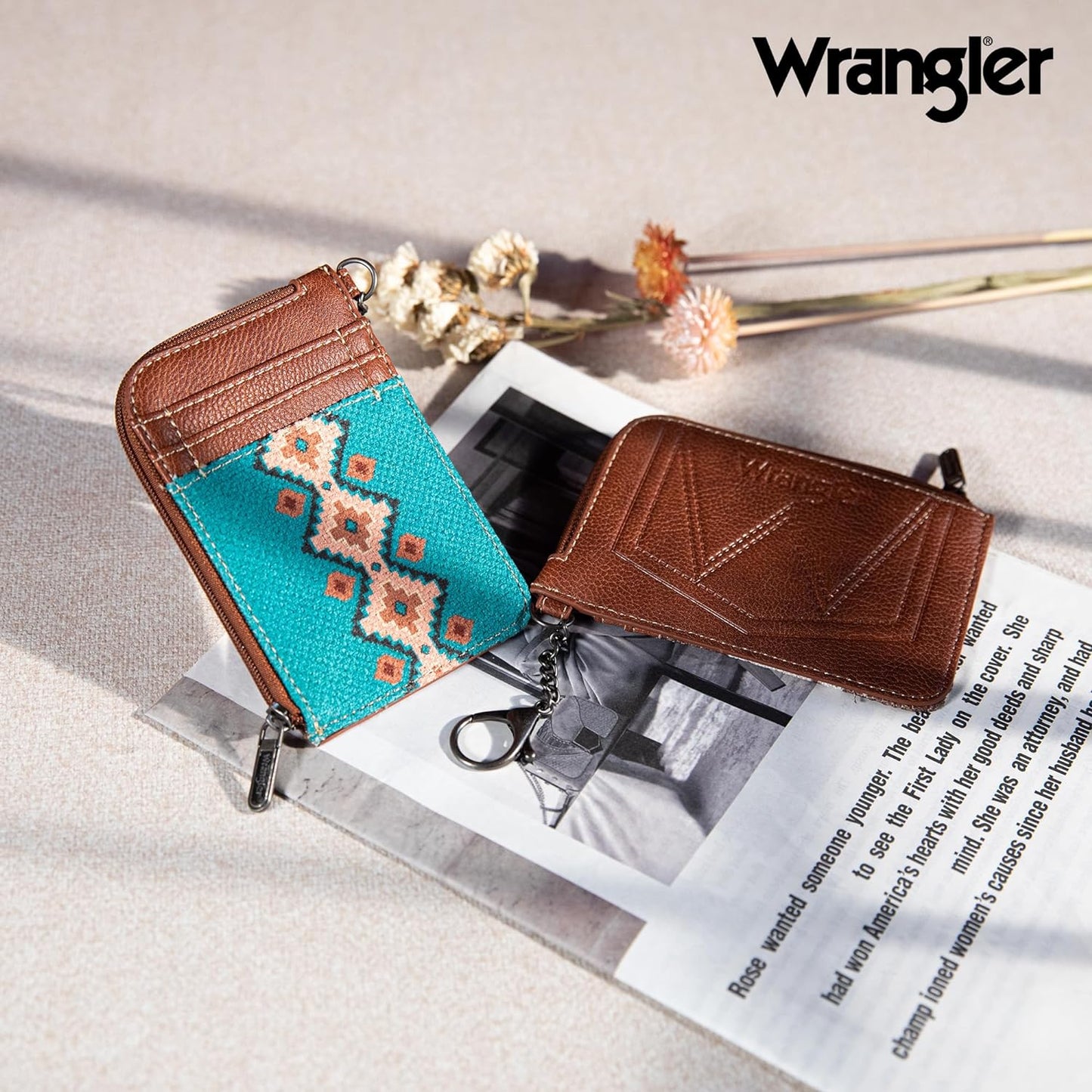 Montana West Wrangler Card Wallet Boho Aztec Credit Card Holder for Women