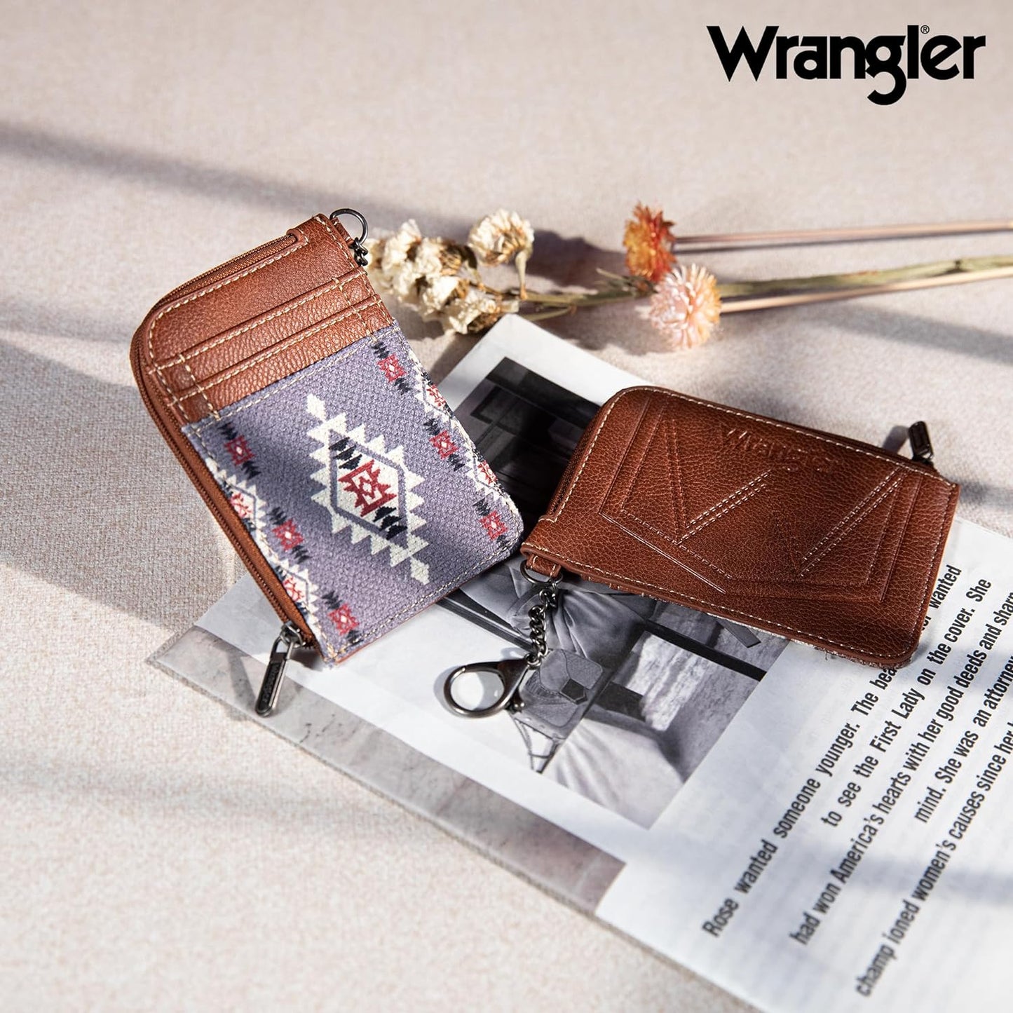 Montana West Wrangler Card Wallet Boho Aztec Credit Card Holder for Women
