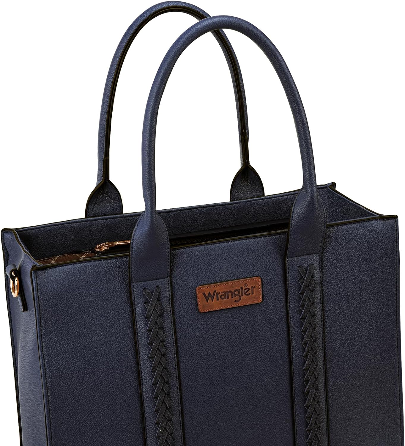 Wrangler Tote Bag for Women Shoulder Purse Handbag with Zipper Crossbody Bag