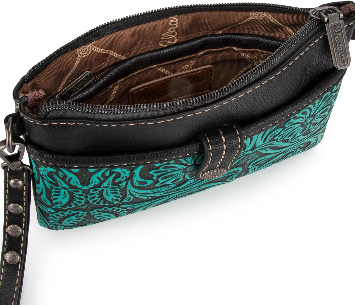 Wrangler Western Crossbody Bags for Women Clutch Wristlet Purse
